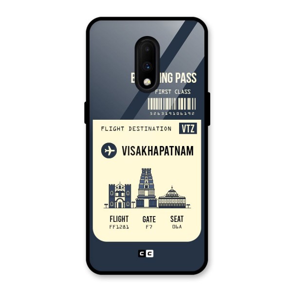 Vishakapatnam Boarding Pass Glass Back Case for OnePlus 7