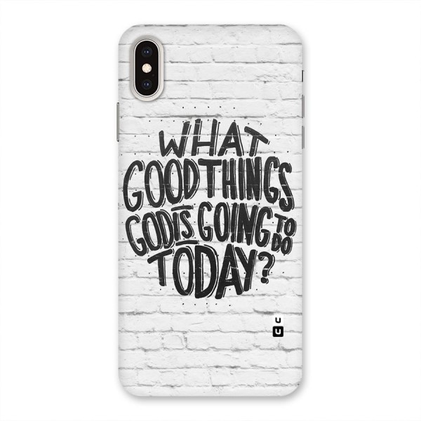 Wall Good Back Case for iPhone XS Max