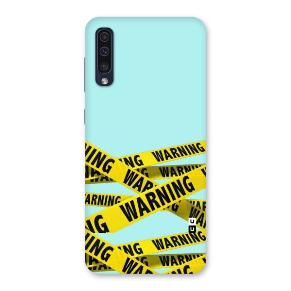 Warning Design Back Case for Galaxy A50