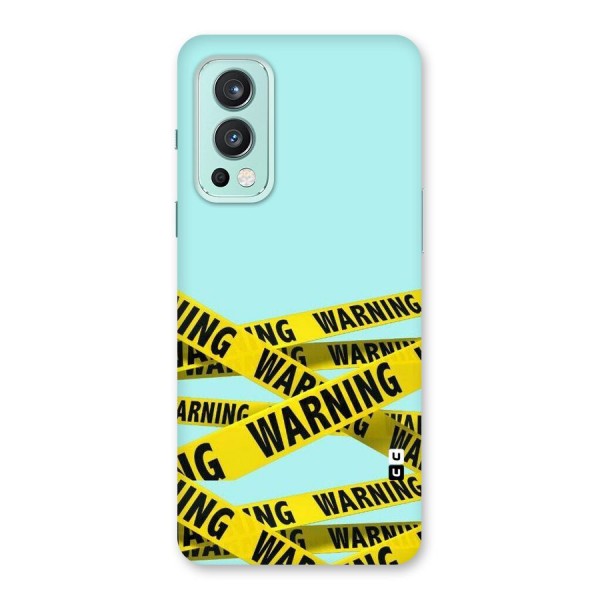 Warning Design Back Case for OnePlus Nord 2 5G