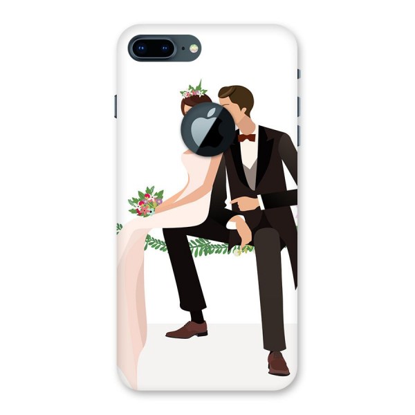 Wedding Couple Back Case for iPhone 7 Plus Logo Cut
