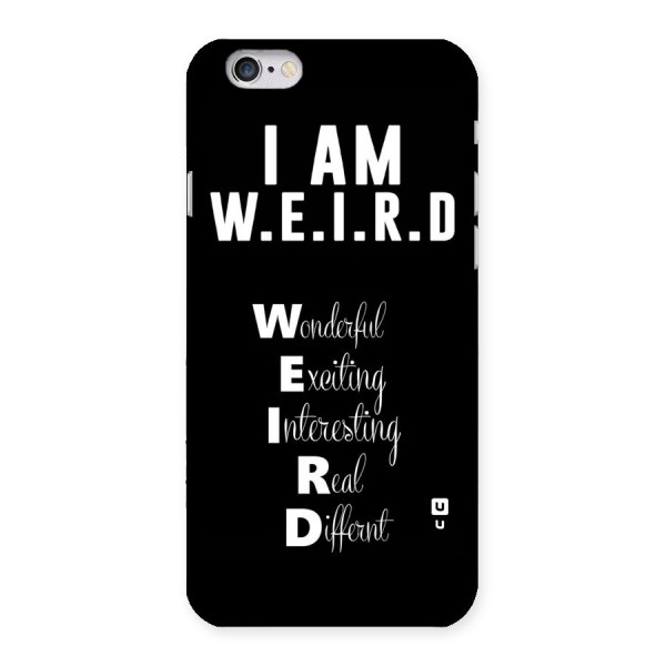 Weird Me Back Case for iPhone 6 6S
