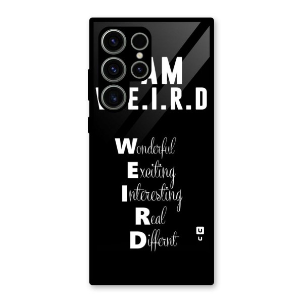 Weird Me Glass Back Case for Galaxy S23 Ultra