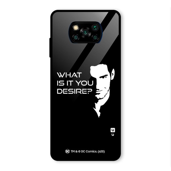 What Do You Desire Glass Back Case for Poco X3 Pro