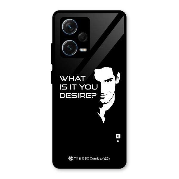 What Do You Desire Glass Back Case for Redmi Note 12 Pro Plus 5G