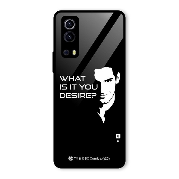 What Do You Desire Glass Back Case for Vivo iQOO Z3