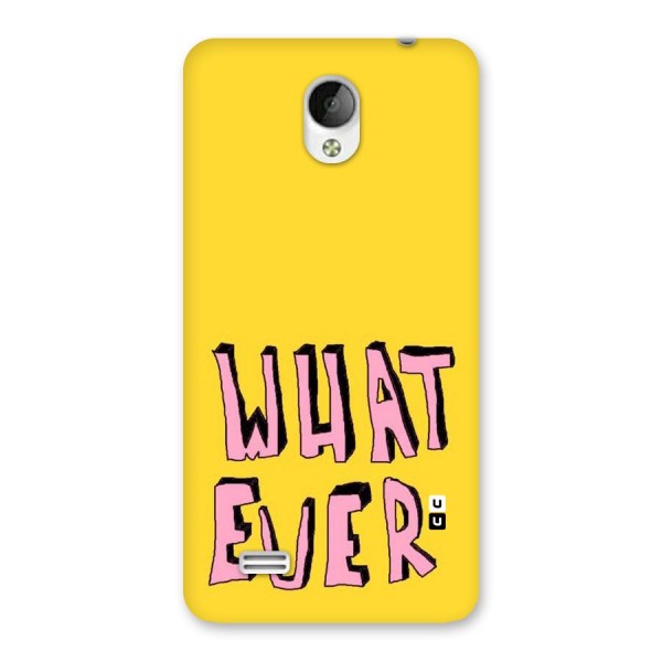 Whatever Yellow Back Case for Vivo Y21