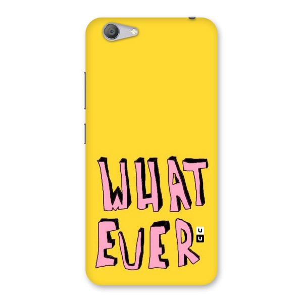 Whatever Yellow Back Case for Vivo Y53
