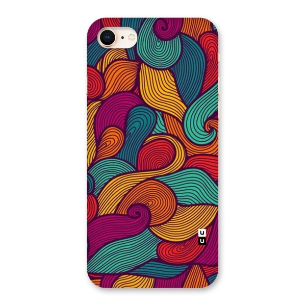Whimsical Colors Back Case for iPhone 8