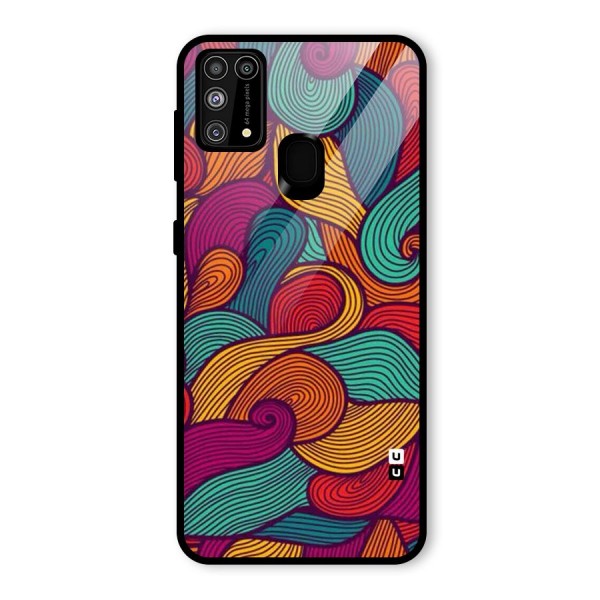 Whimsical Colors Glass Back Case for Galaxy M31