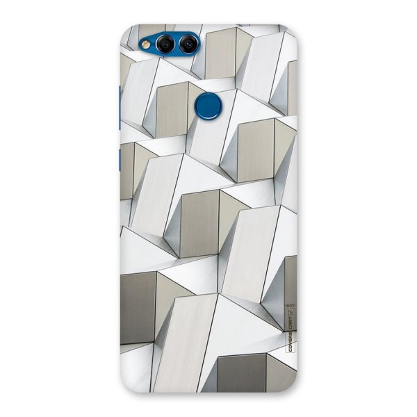 White Abstract Art Back Case for Honor 7X