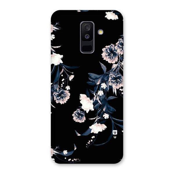 White Flora Back Case for Galaxy A6 Plus