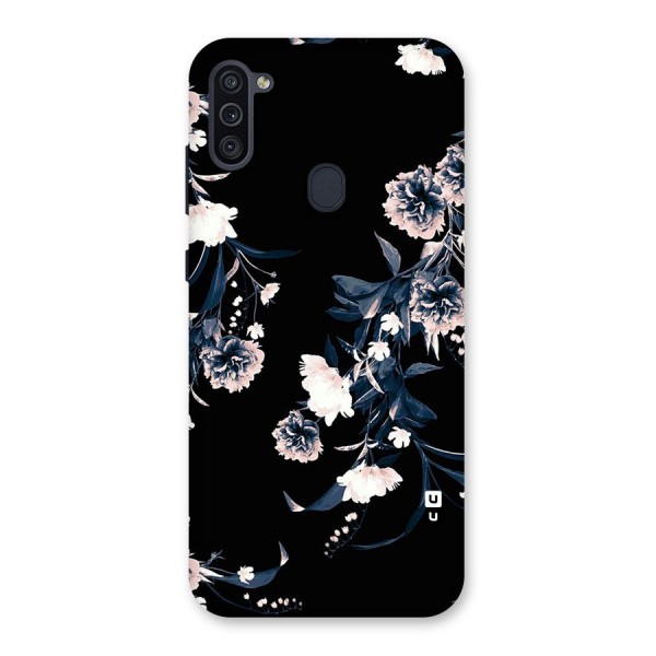 White Flora Back Case for Galaxy M11