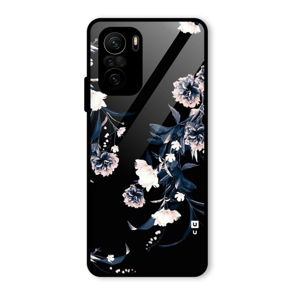 White Flora Glass Back Case for Mi 11x