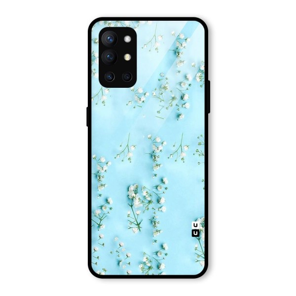 White Lily Design Glass Back Case for OnePlus 9R