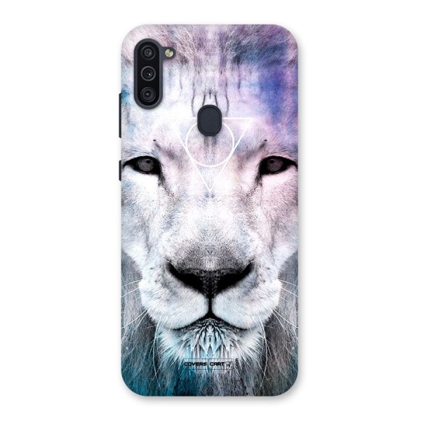 White Lion Back Case for Galaxy M11