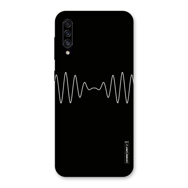 White Minimal Thread Back Case for Galaxy A30s