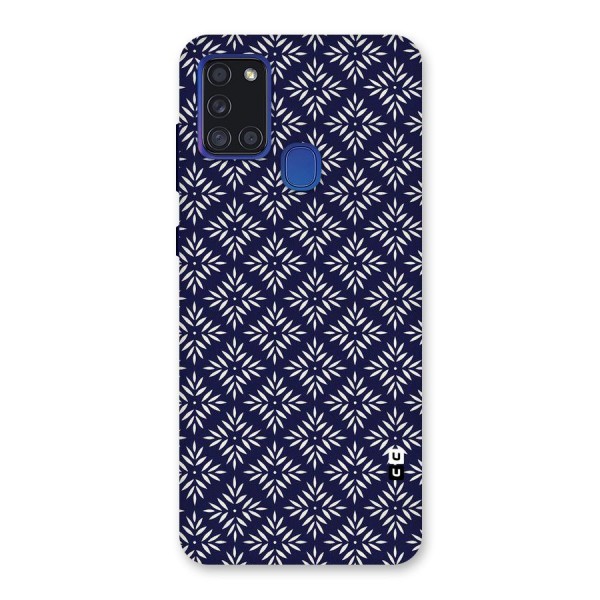 White Petals Pattern Back Case for Galaxy A21s
