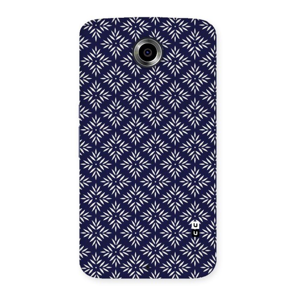 White Petals Pattern Back Case for Nexsus 6