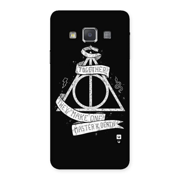 White Ribbon Back Case for Galaxy A3