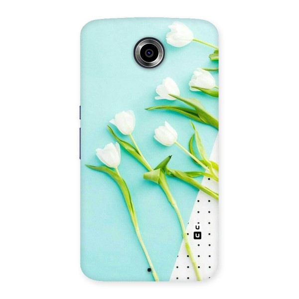 White Tulips Back Case for Nexsus 6