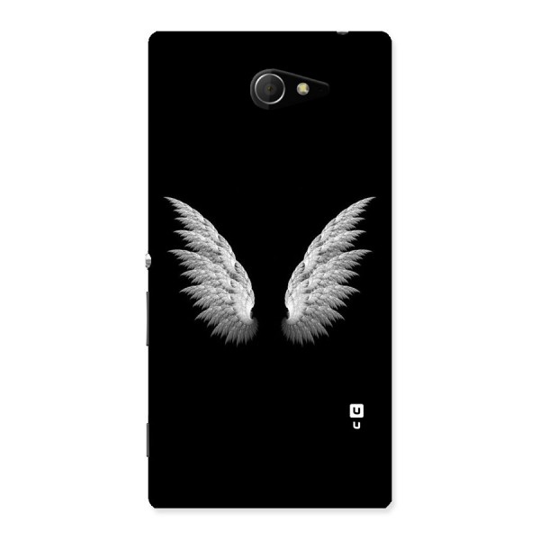 White Wings Back Case for Sony Xperia M2