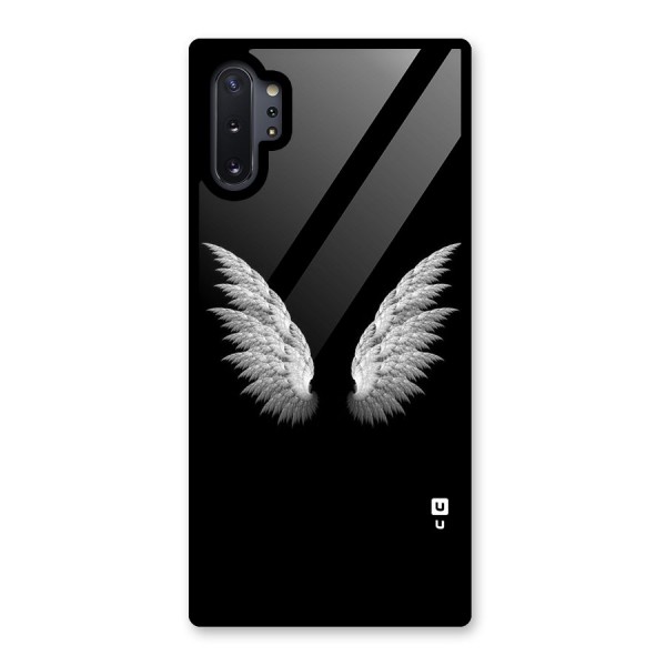 White Wings Glass Back Case for Galaxy Note 10 Plus