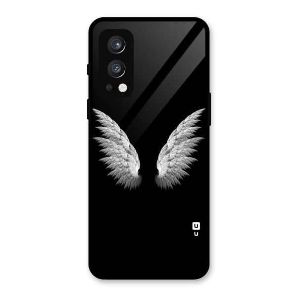 White Wings Glass Back Case for OnePlus Nord 2 5G
