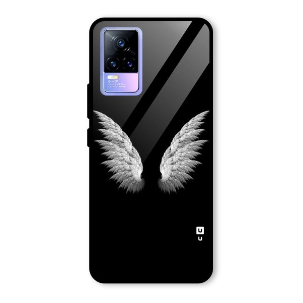 White Wings Glass Back Case for Vivo Y73