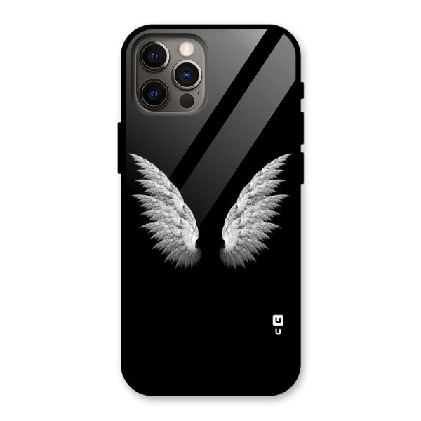 White Wings Glass Back Case for iPhone 12 Pro