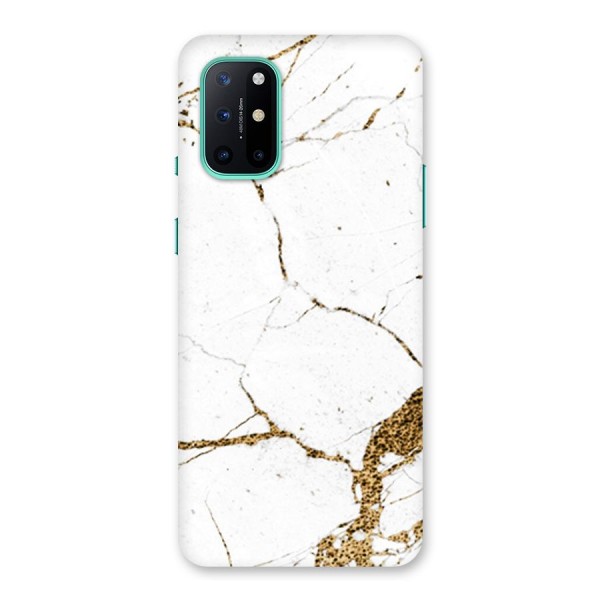 White and Gold Design Back Case for OnePlus 8T