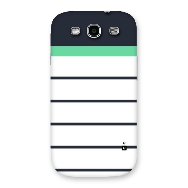 White and Simple Stripes Back Case for Galaxy S3 Neo