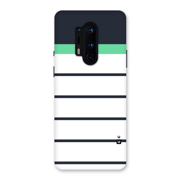 White and Simple Stripes Back Case for OnePlus 8 Pro