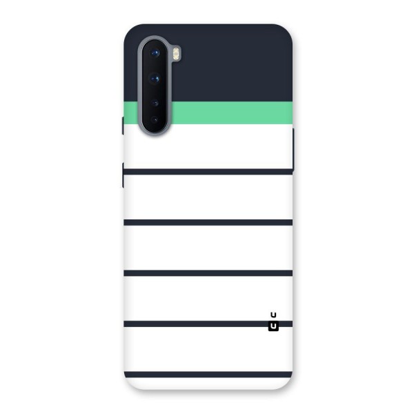 White and Simple Stripes Back Case for OnePlus Nord