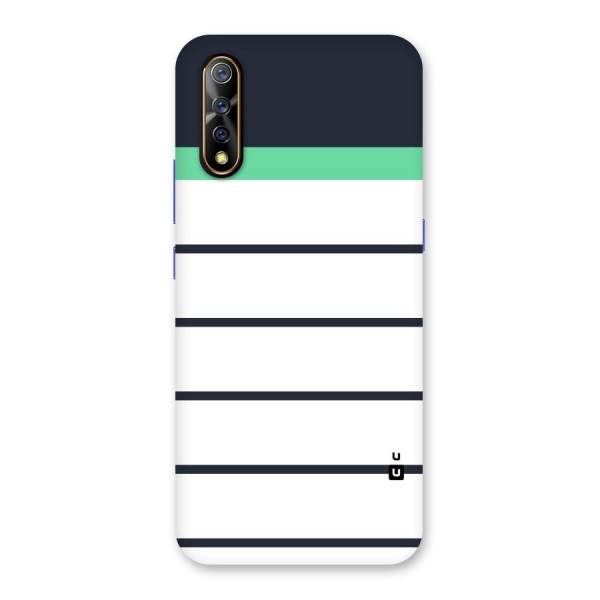 White and Simple Stripes Back Case for Vivo S1