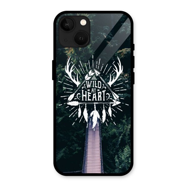 Wild Heart Glass Back Case for iPhone 13