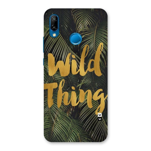 Wild Leaf Thing Back Case for Huawei P20 Lite