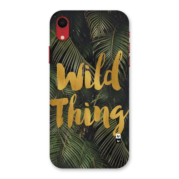 Wild Leaf Thing Back Case for iPhone XR