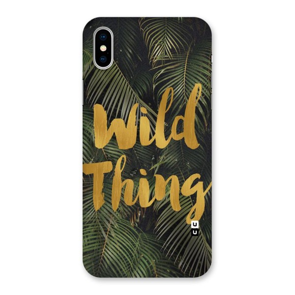 Wild Leaf Thing Back Case for iPhone XS