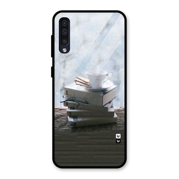 Winter Reads Glass Back Case for Galaxy A50