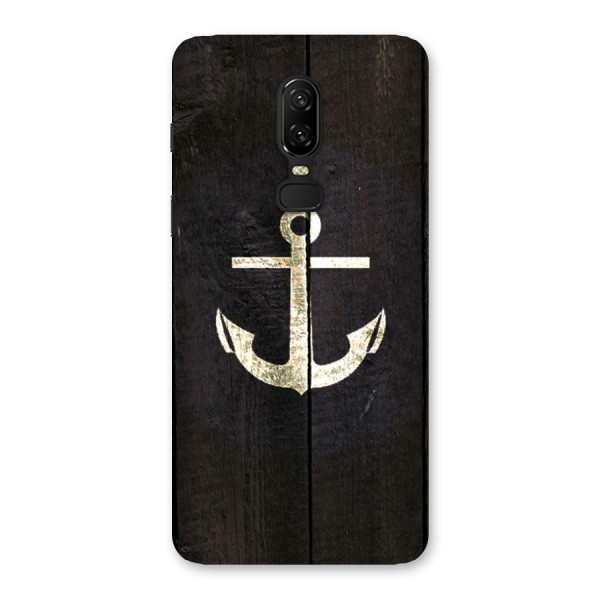 Wood Anchor Back Case for OnePlus 6