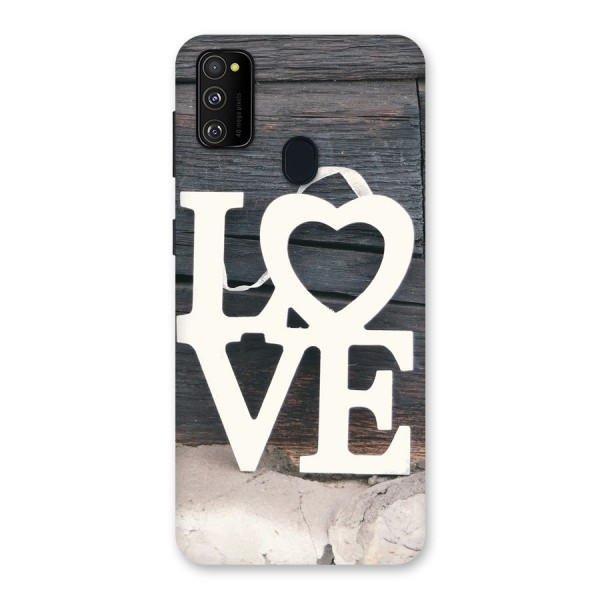 Wood Love Lock Back Case for Galaxy M30s