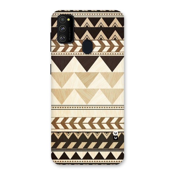 Wooden Printed Chevron Back Case for Galaxy M30s