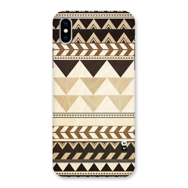 Wooden Printed Chevron Back Case for iPhone X