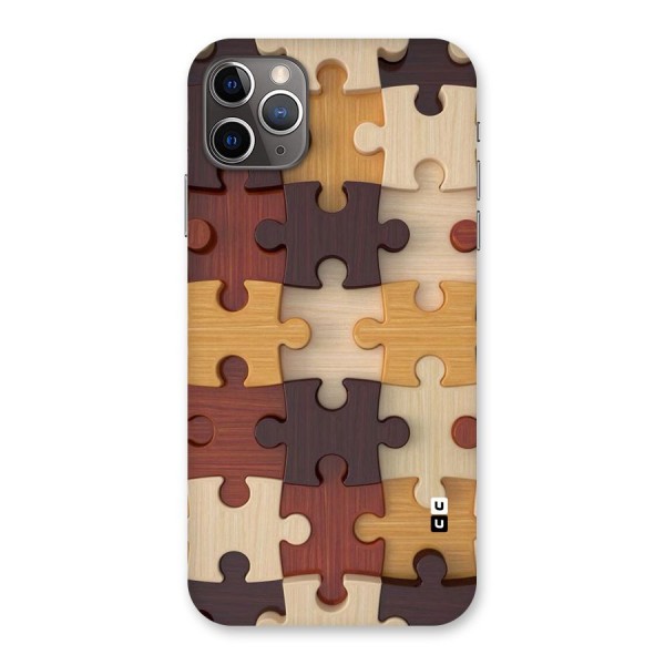 Wooden Puzzle (Printed) Back Case for iPhone 11 Pro Max