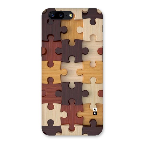 Wooden Puzzle (Printed) Back Case for OnePlus 5