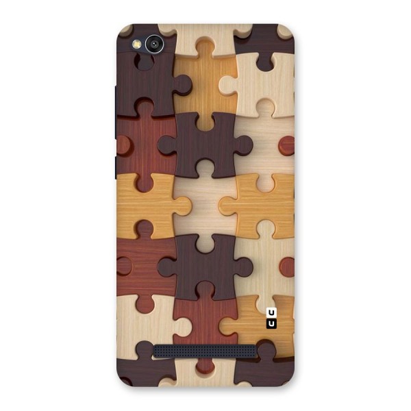 Wooden Puzzle (Printed) Back Case for Redmi 4A
