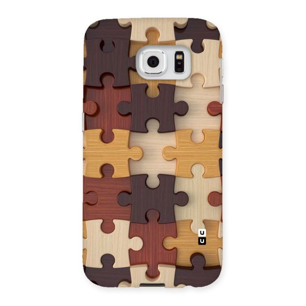 Wooden Puzzle (Printed) Back Case for Samsung Galaxy S6