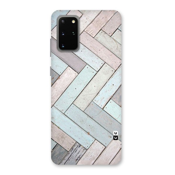 Wooden ZigZag Design Back Case for Galaxy S20 Plus