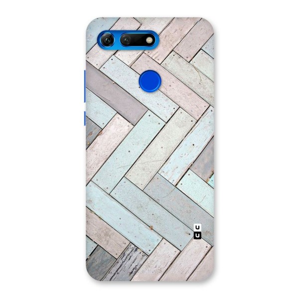 Wooden ZigZag Design Back Case for Honor View 20